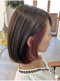 大人女性×インナーカラー