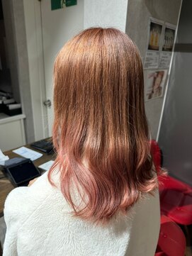 ビス リアン 川口店(Vis lien) 20代30代40代ダブルカラーブリーチ耳掛けシースルーバンク