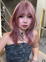 サイン 渋谷(SIGN)&nbsp;韓国ヘアーハッシュカットレイヤーカットグレージュブリーチ無し