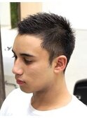 ボウズ風ベリーショートソフトモヒカン刈り上げ