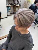 アリープパロット(ALEAP parrot)&nbsp;メンズカット/フェザーショート/ハイライト/デザインカラー