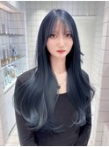 ショート ボブ インナーカラー 韓国風5617
