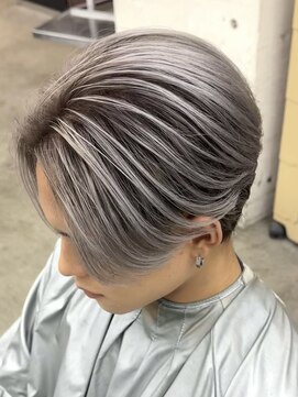 フィフス(fifth) センターパートバレイヤージュメンズハイトーンカラー外国人風