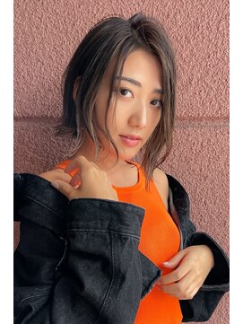 ファイン 美容室 深川店(FINE) 20代30代40代ナチュラルソフトウルフ乾かすだけモカベージュ