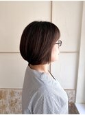 白髪ぼかしボブ