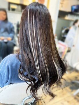 【専門店】ブリーチなしで大人かっこいい暗髪アッシュハイライト
