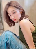 《Agu hair》大人ピンクアッシュ×numberA.ケアオイルスリーク
