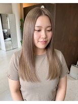 零秒女髪 千里丘店&nbsp;上品な艶髪美髪ストレートロングスタイル髪質改善髪質改善カラー