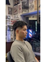 ブロートーキョーバーバーショップ 神田2nd(Bro Tokyo BARBERSHOP)&nbsp;ミドルスキンフェード！テンションパーマ！
