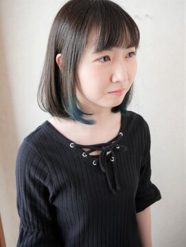 ヘアーシエスタ ルッチ(hair siesta. Rucci) ボブ×ブルー