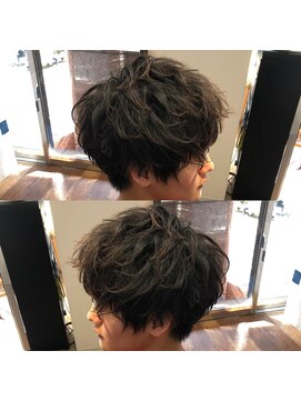 ネイビー(NAVY) お客様スタイル☆リアルパーマで柔らかラフ仕上げ☆