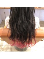 ヘアアンドリラクシングルーム アールフラン(Hair&Relaxingroom arFranc)&nbsp;ビビットピンク　裾カラー
