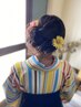2026卒業式　電話にて　袴着付け＋ヘアセット ￥10,500