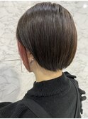 インナーくすみピンクミニボブ