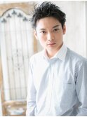 ワイルドツーブロックショートウェットヘアM