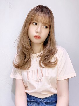 アイティー バイ アルバム 中野店(IT by ALBUM) レイヤーワンカール_チェリーブラウンフェミニンロング_8640