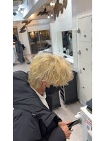 メンズ サロン ドット トウキョウ 町田店(men's salon dot. tokyo) 【小柳裕夢】ウルフ×ホワイトブロンド