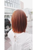 #オレンジカラー#髪質改善トリートメント#ケアブリーチ