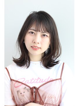 ヘアーアンドメイク エクリ 不動前店(Hair&Make equri) 外ハネミディアム