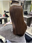 ニュアンスカラーグレーベージュレイヤーカットオリーブベージュ