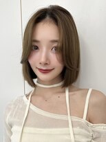 サンド ミュウ 横浜店(sand mieu) ボブディオリーブベージュ髪質改善縮毛矯正フェイスレイヤー