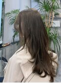 ☆9トーン☆ ブリーチなしシフォングレージュ レイヤースタイル