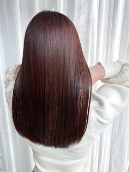 ヘアーアンドスパ フェリーチェ ミチ 野田屋町店(HAIR&SPA felice MICHI)の写真/質感にこだわった髪質改善&縮毛矯正が得意◎クセやうねりを改善しワンランク上の美髪へ。岡山駅/野田屋町