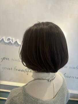 アマンヘアーイースト 吉祥寺東口店(Aman hair-e) 大人オリーブベージュボブ2025S/S【Amanhair-e吉祥寺】