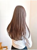 Say.ロングレイヤーインナーカラーホワイトグレージュミニウルフ