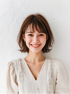 e.m.a プレミアムビューティーサロン 栄駅店(e.m.a PREMIUM BEAUTY SALON) ボブ/イメチェン/外ハネボブ/美髪/ワイドバング/髪型