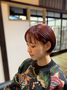 モーダアッカ(moda acca) 透明感ピンクカラー/ブリーチオンカラー@20代30代40代