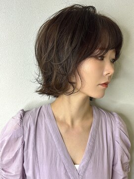 ジゼル(GiseL) ボブ レイヤー アッシュ 透明感カラー