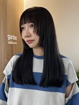 ガーデンタチカワネクスト(garden tachikawa next)&nbsp;ステップカット重めロングモード黒髪ストレート20代30代
