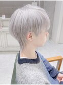 ホワイトシルバー/ウルフデザインカラー