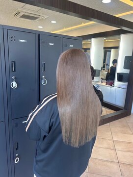 プロデュース 淵野辺店(Produce) ハイライトカラーミルクティーベージュケアブリーチダブルカラー