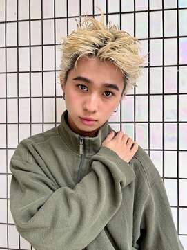 ヒュージ 表参道(huge) スパイキーショート/ダブルカラー/メンズカット/抜きっぱなし