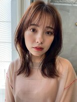 ロア ヘアーコーディネート 三条烏丸店(LoRE hair coordinate)&nbsp;ショートボブくびれヘアアプリコットオレンジタッセルボブ