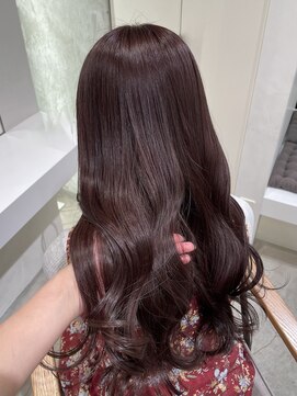 ラベンダーブラウン　レイヤーカット　