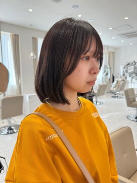 【晴音】大人ボブ/ダークブラウン/20代