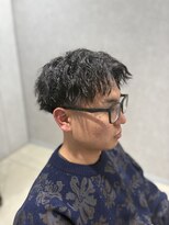 アッシュ 高幡不動店(Ash)&nbsp;メンズパーマツイストスパイラルフェザーパーマ眉毛