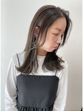 ロッカ ヘアーイノベーション(rocca hair innovation) 透明感ベージュ×くびれミディ［稲毛/髪質改善］