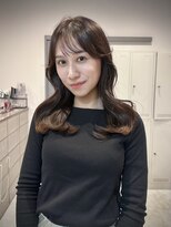 ヨムニノクチ(YOMUニノ口)&nbsp;【奈良/橿原】韓国風くびれレイヤー/チョコブラウン顔周りカット