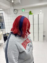 ギア(GEAR.)&nbsp;原色☆赤青ツートーンブロックカラー☆