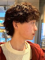 メンズサロン ブロック(Men's Salon bloc)&nbsp;ニュアンスパーマ マッシュ ウルフカット メンズパーマ 20代