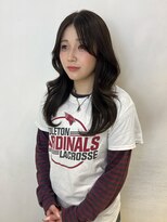 アクシス 栄店(`AXIS)&nbsp;森崎ミルクティーブロンド/ダークブルー/デジタルパーマ/栄
