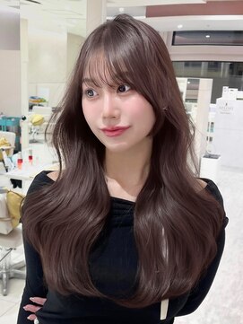 アフロート トウキョウ(AFLOAT TOKYO) ロング レイヤー 透明感 ブラウン 巻き髪 簡単アレンジ