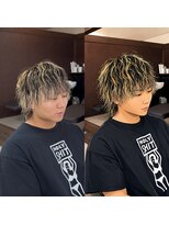 アヌ(ANU)&nbsp;ツイストスパイラルパーマ　抜きっぱなしハイライト
