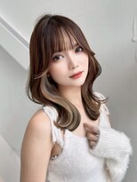 ロンド クラン 岡崎(Lond Clan)&nbsp;インナーカラー×ミディアムヘア
