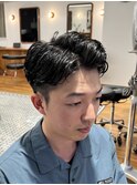 MEN’S/サーフカール/刈り上げセンターパート/表参道駅/青山 