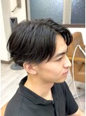 毛流れセンターパート
